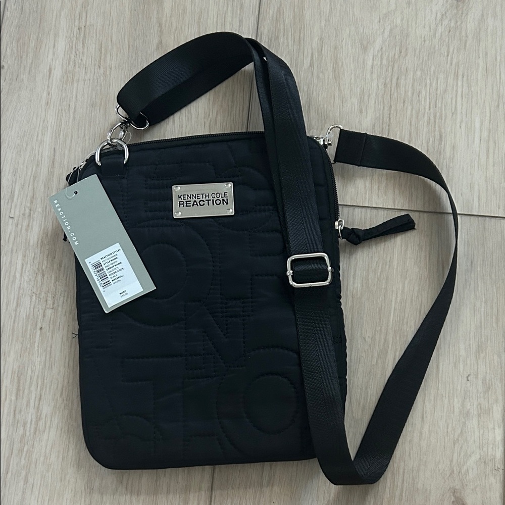 NWT Kenneth Cole Reaction Quilted Black Shoulder Bag